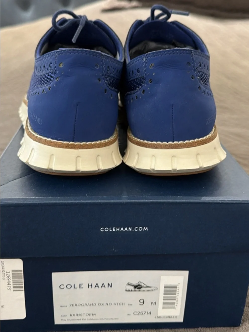 Cole Haan ZERØGRAND No Stitch Wingtip Oxford Size 9